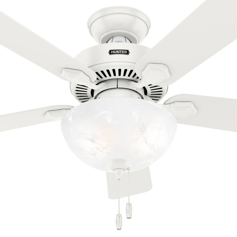 Hunter 44" Swanson Ceiling Fan with LED Light Kit & Pull Chain - Casual Traditional - 4 Speed DC Motor - ENERGY STAR!