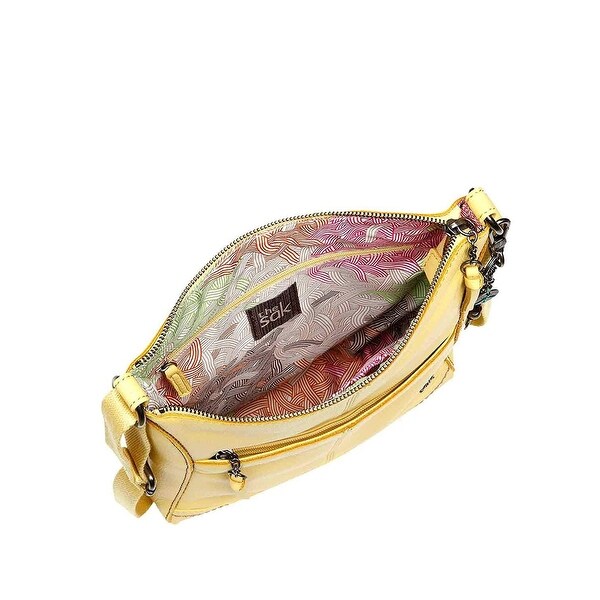 yellow sak purse