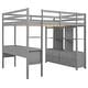 preview thumbnail 4 of 10, Full Loft Bed with Desk and Storage