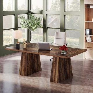 63 Inches Modern Executive Office Desk Large Computer Conference Table