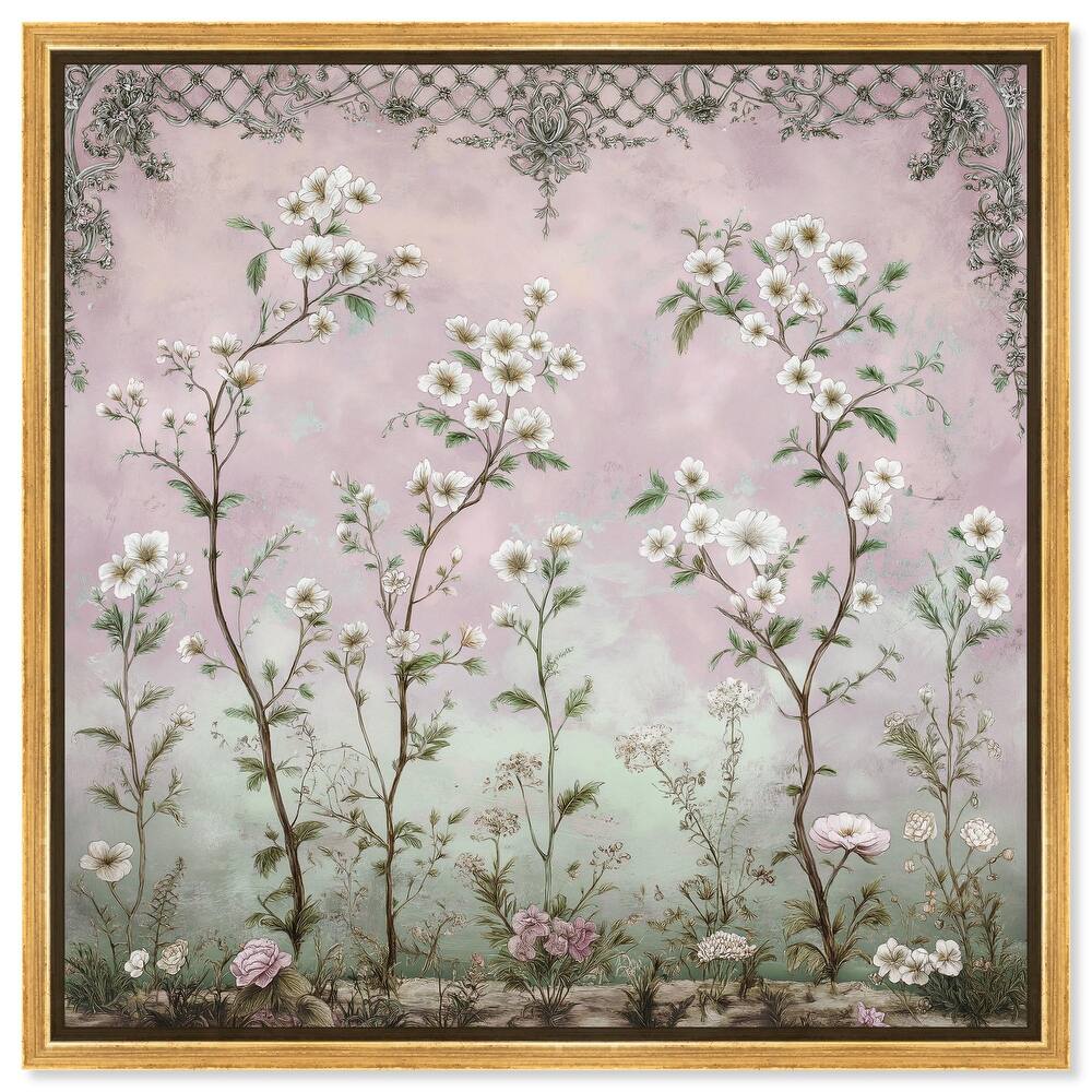 Floral Frieze in Fade Canvas by Art Remedy