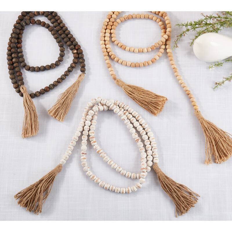 Bead Design Wood Garland