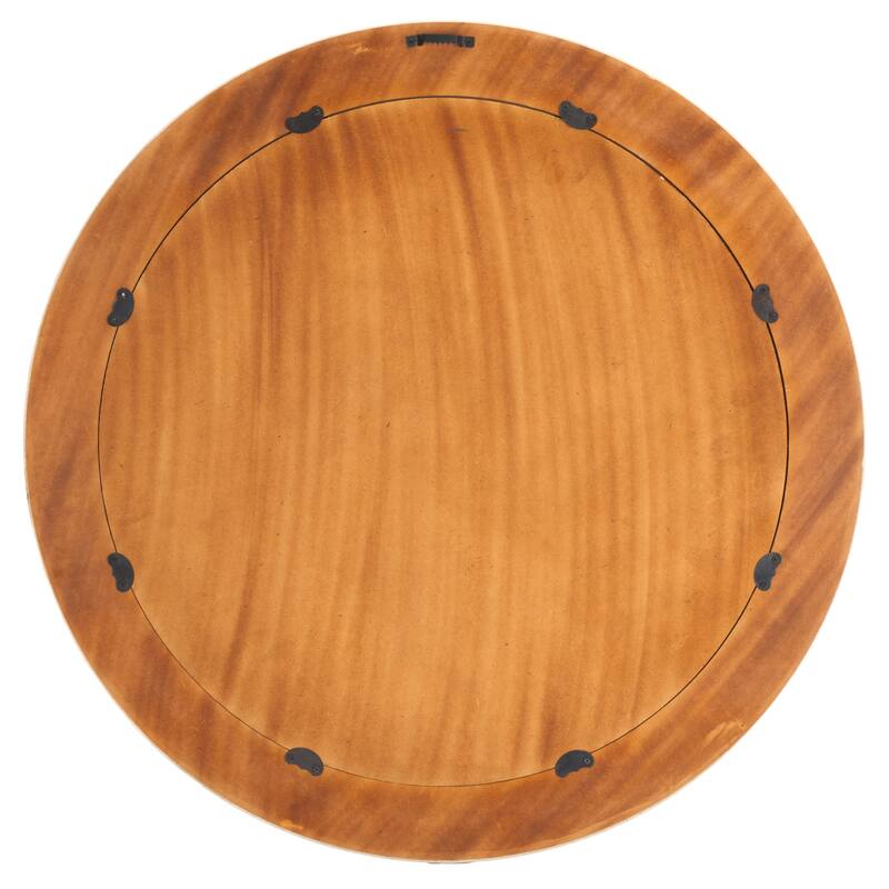 SAFAVIEH Home Sabi 29.2-inch Round Antique Ivory/Faux Bone Resin/MDF Mirror - Antique Ivory/Faux Bone - 29.2"W x 0.75"D x 29.2"H