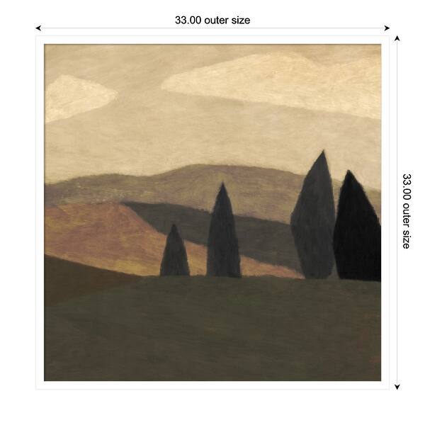 dimension image slide 0 of 18, Paysage 2 by Dan Hobday Wood Framed Wall Art Print
