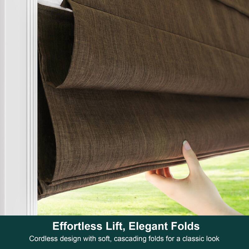 Chicology Cordless Light Filtering Roman Shade Privacy & Style