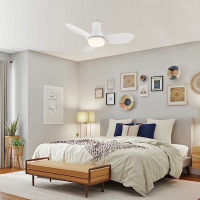 CARRO Haddington 36" ABS 3-Blade Indoor Ceiling Fan with Light and Remote Control