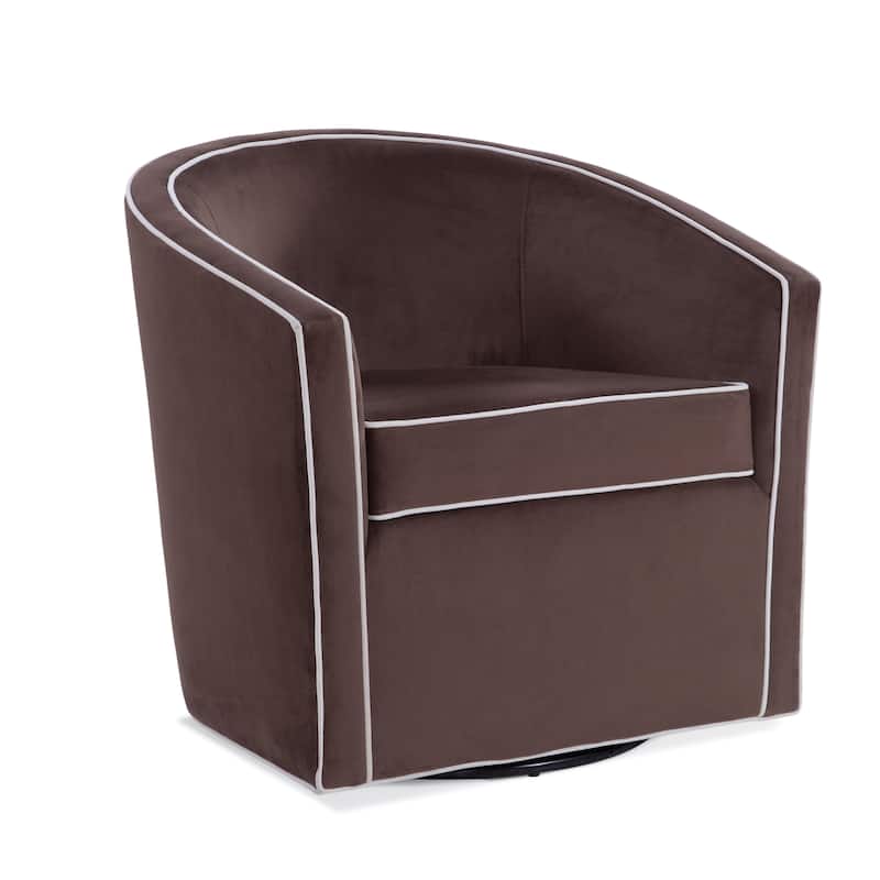 Kenton Barrel Style Swivel Chair by Greyson Living