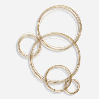 Uttermost Golden Bubbles Metal Wall Decor - 34.25"H x 24.75"W x 1.13"D