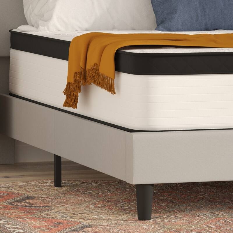 12" Hybrid Firm Pocket Spring Mattress in a Box - White