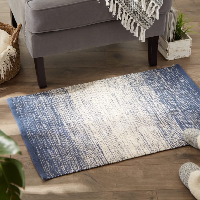 2x3-Ft Ombre Stripe Area - Accent Rug - Multiple Colors Available - 2' x 3'