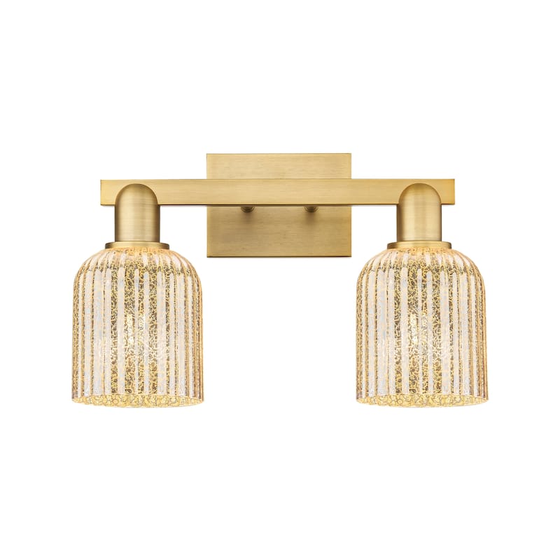 Innovations Lighting 716-2W-11-16 Bridal Veil Vanity Bridal Veil 2 - Brushed Brass / Mercury