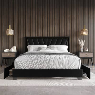Valdez Upholstered Storage Platform Bed
