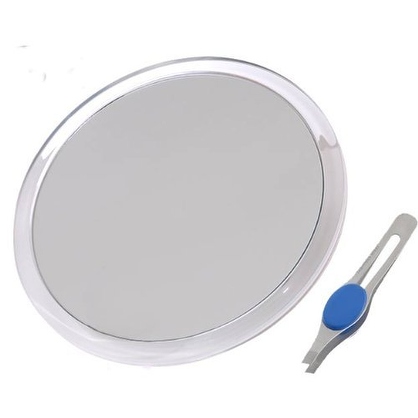 JUMBL Large 8 Suction Cup 10X Magnifying Mirror with Precision Tweezers White Bed Bath Beyond 20256168