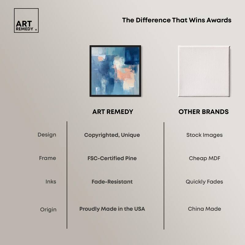 Whispering Blue II Canvas by Art Remedy