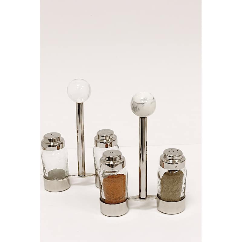 Salt and Pepper Shaker with Clear Knob - 5"L