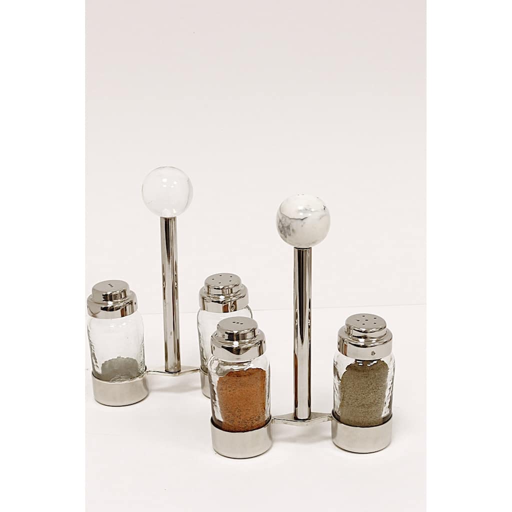 Salt and Pepper Shaker with Clear Knob - 5"L