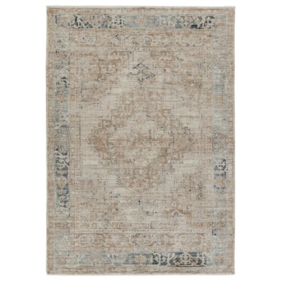 Emory Medallion Red/ Blue Area Rug