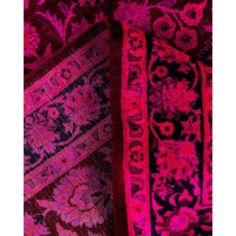 Overdyed, One-of-a-Kind Hand-Knotted Area Rug - Pink - 3' 2" x 5' 3"