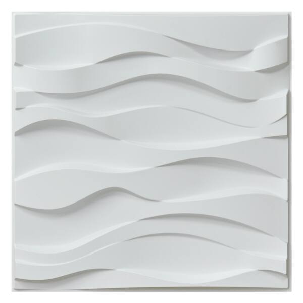 Shop Art3d 3d Wall Panels Pvc Wave Design Vi 32 Sq Ft Overstock 31681550