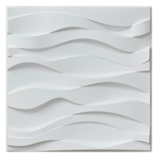 Art3d 3D Wall Panels PVC Wave Design VI (32 Sq.Ft) - Bed Bath & Beyond ...
