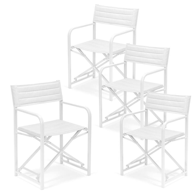 Aoodor Outdoor 4 PCS Folding Chair, Portable Lawn Chairs