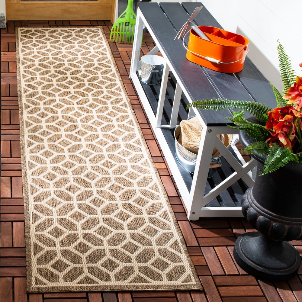 SAFAVIEH Beach House Annemari Indoor/ Outdoor Waterproof Patio Backyard Rug