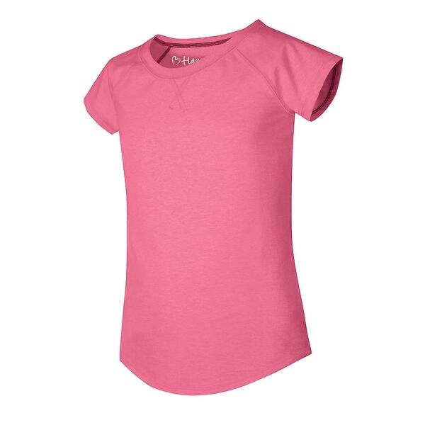 Shop Hanes Girls X Temp V Notch Tee Size S Color Neon Pink Pop Heather Overstock 13874852