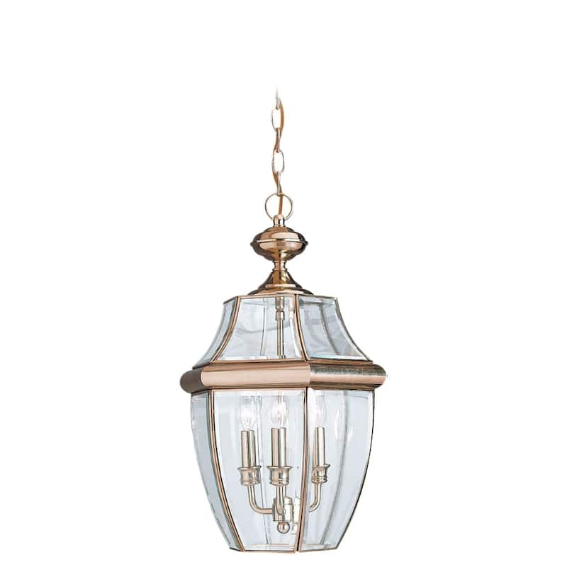 Roseto Coles 3 Light 12" Wide Outdoor Taper Candle Full Sized Pendant