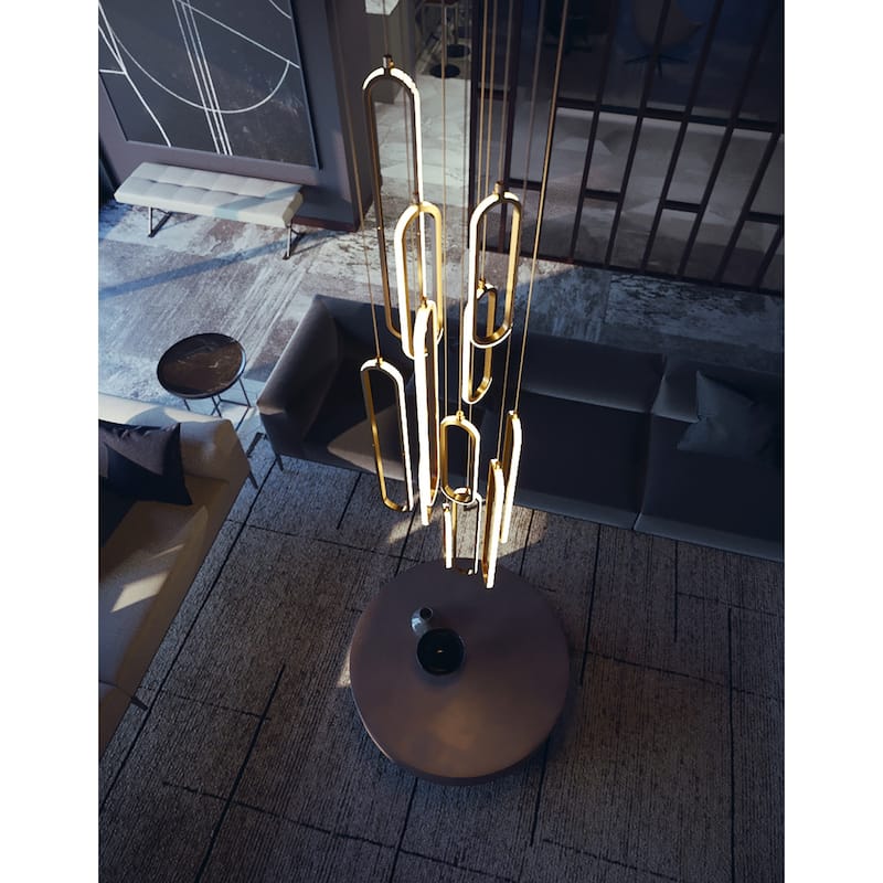 AFX SIEP99LAJD1RND12 Pendant 18" Wide LED Multi Light Pendant