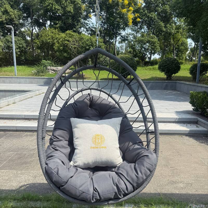 Outdoor Garden Rattan Egg Swing Chair, Hanging Chair PE hanging Chair