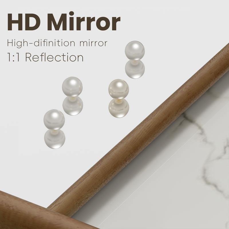 Ladder-Style Arched Solid Wood Framed Full Length Leaning Mirror