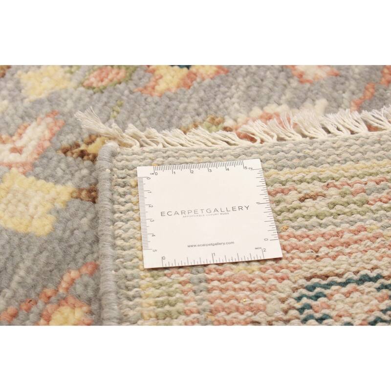 ECARPETGALLERY Hand-knotted Jules Serapi Light Blue Wool Rug - 4'11 x 8'0