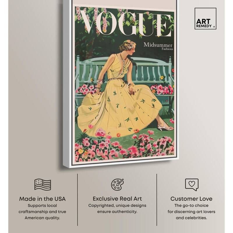 Midsummer Fashion Cover Canvas by Art Remedy