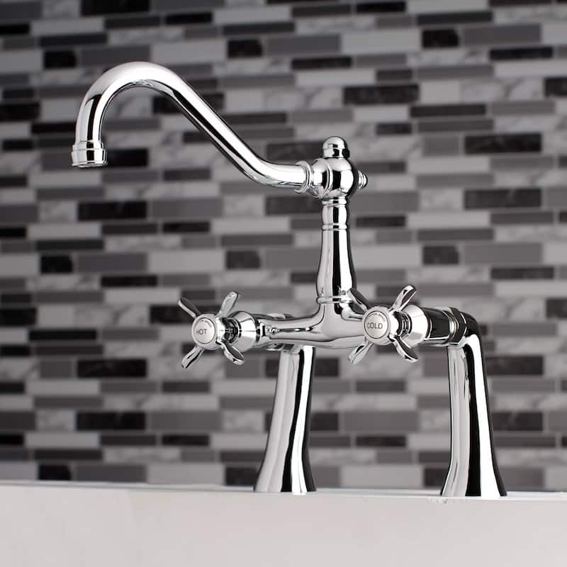 Kingston Brass Essex Deck Mounted Clawfoot Tub Filler