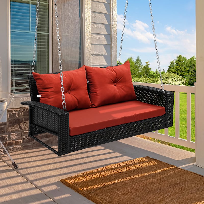 2 Person Porch Swing - Red