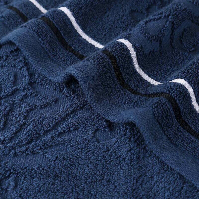 Superior Sadie Zero Twist Cotton Solid and Floral 8 Piece Towel Set