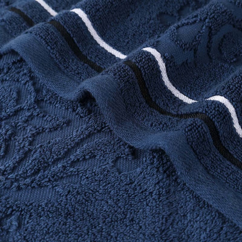 Superior Sadie Zero Twist Cotton Solid and Floral Bath Towel Set of 4