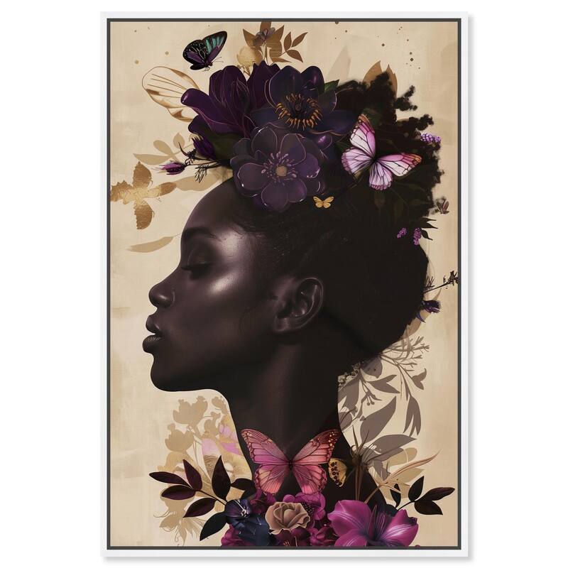 Butterfly Passion Canvas by Art Remedy - 24" x 36" - White