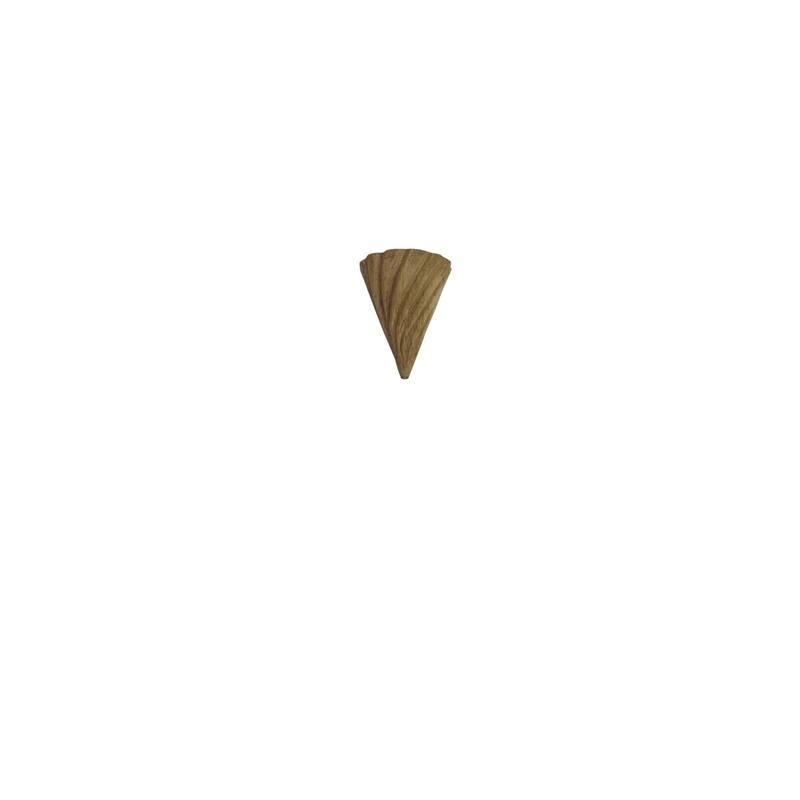 Mini Wavy Cone Wooden Christmas Tree - 5.5" - Brown
