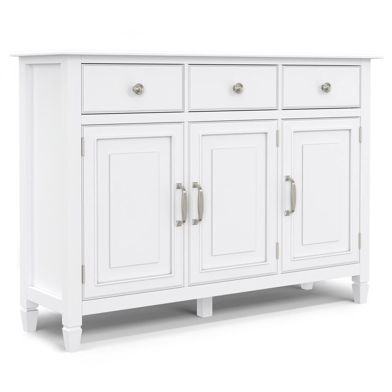 WYNDENHALL Hampshire SOLID WOOD 51" Wide Traditional Wide Entryway Storage Cabinet - 15 "d x 51" w x 36" h