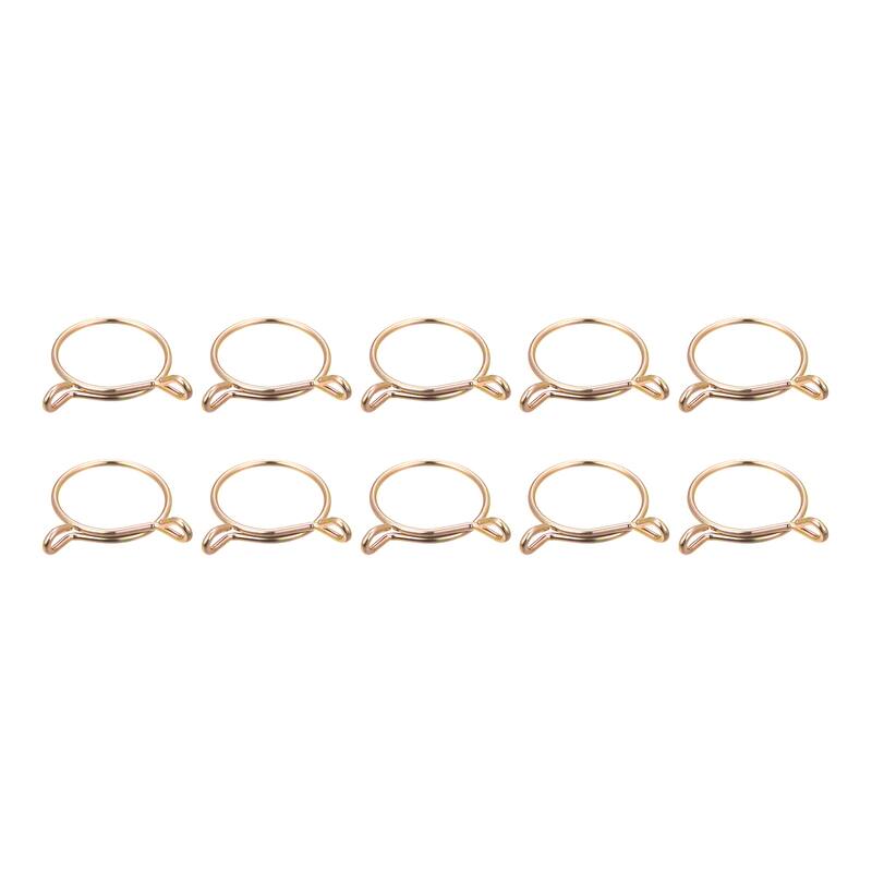 Fuel Line Hose Clips 65Mn Steel Pipe Air Tubing Spring Clamps for Motorcycle - 40mm