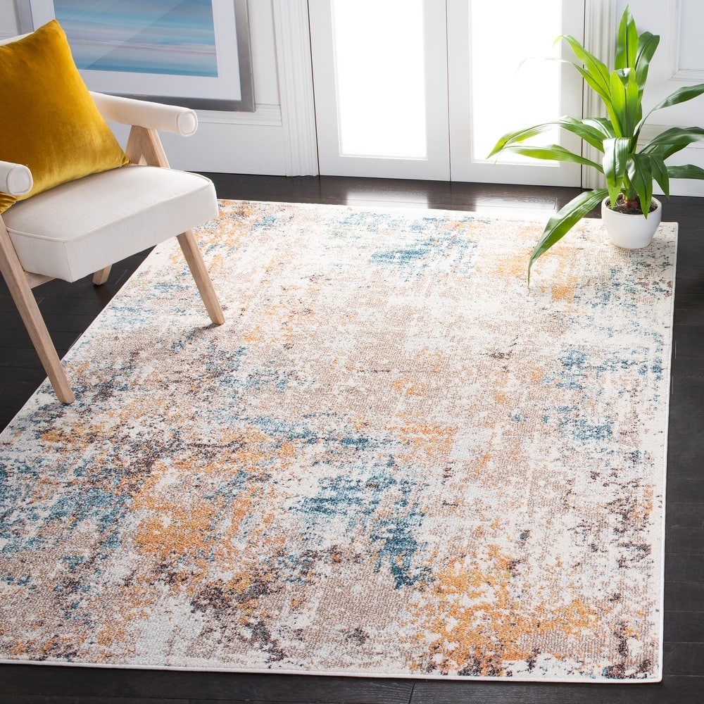 SAFAVIEH Crystal Chrystel Modern Abstract Distressed Rug