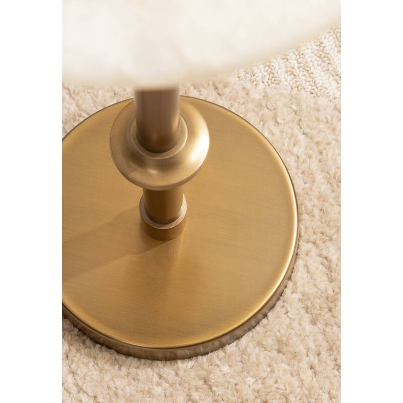 Kate and Laurel Engles Adjustable Marble Table and Plant Stand