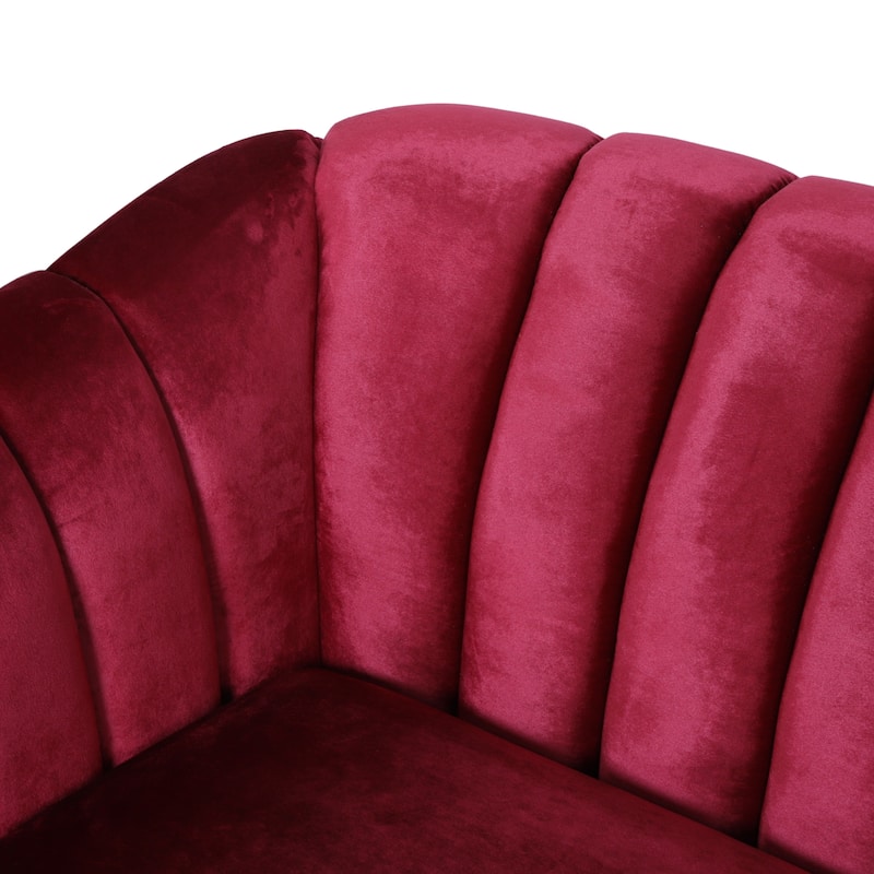 Ansonia Contemporary Velvet 3-seat Sofa by Christopher Knight Home