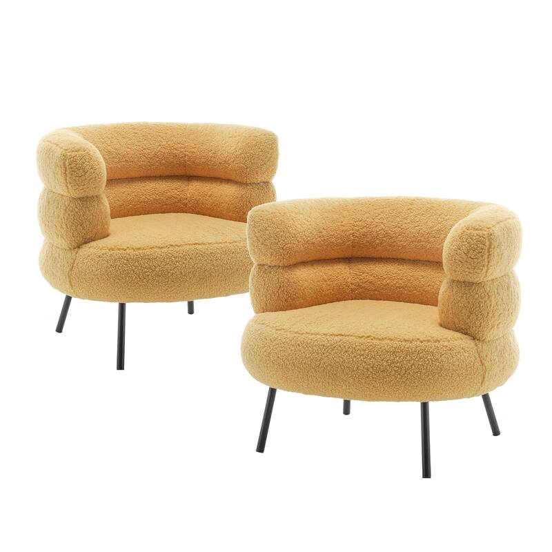 XINMICS Modern Accent Chair Upholstered Armchair for Living Room, Bedroom