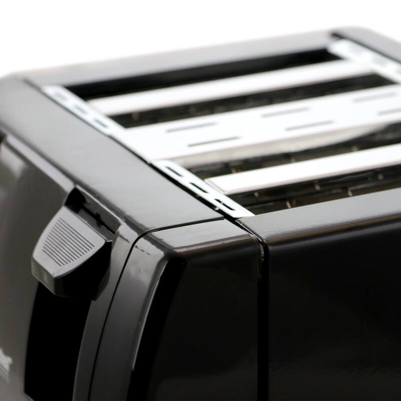 4 Slice Dual Use Easy Dial Control Toaster in Black
