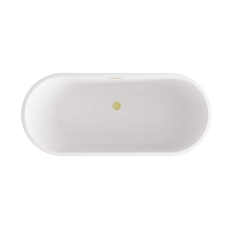 Odell Soaking Bathtub in Glossy White
