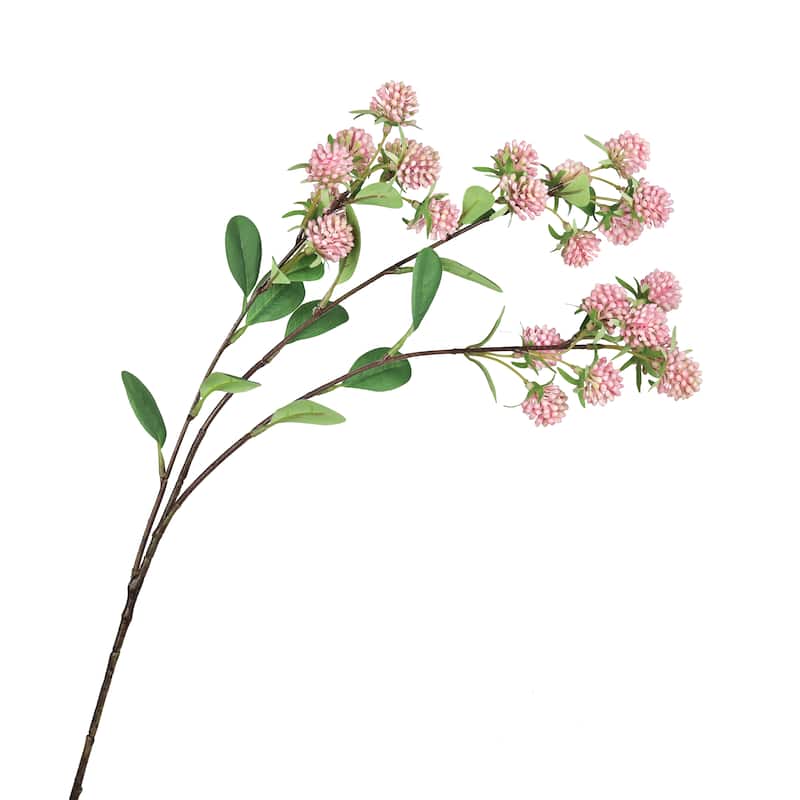 Set of 4 Pink Artificial Wild Berry Flower Stem Spray 30in - 30" L x 6" W x 6" DP