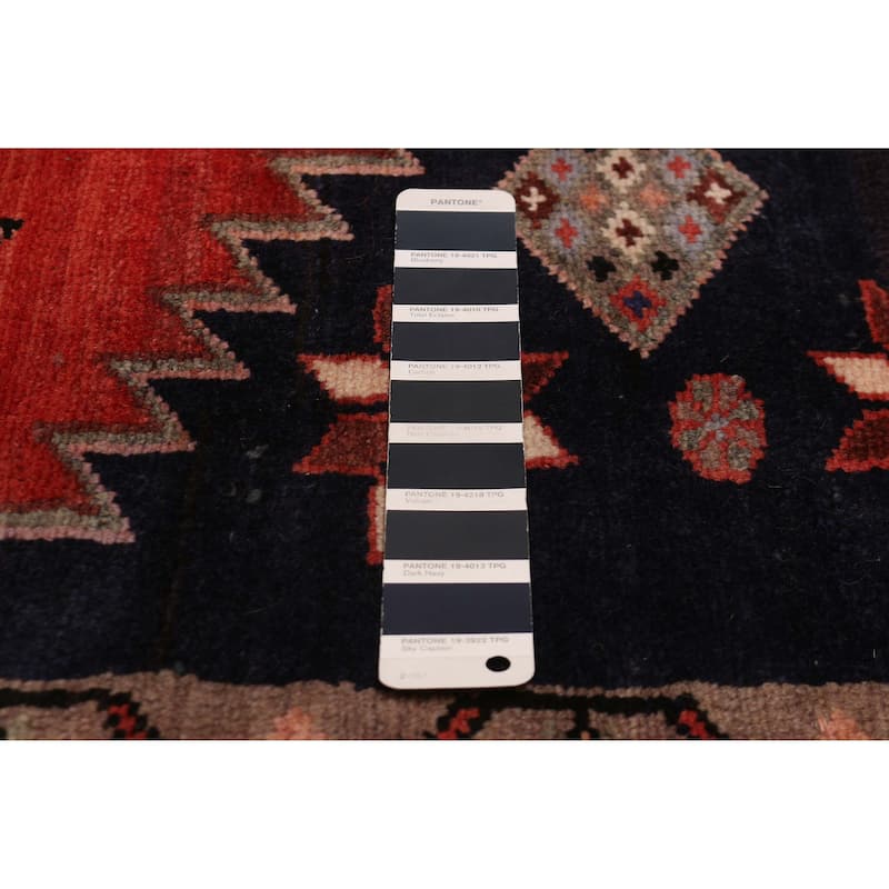 ECARPETGALLERY Hand-knotted Andelz Dark Navy, Red Wool Rug - 4'7 x 7'3