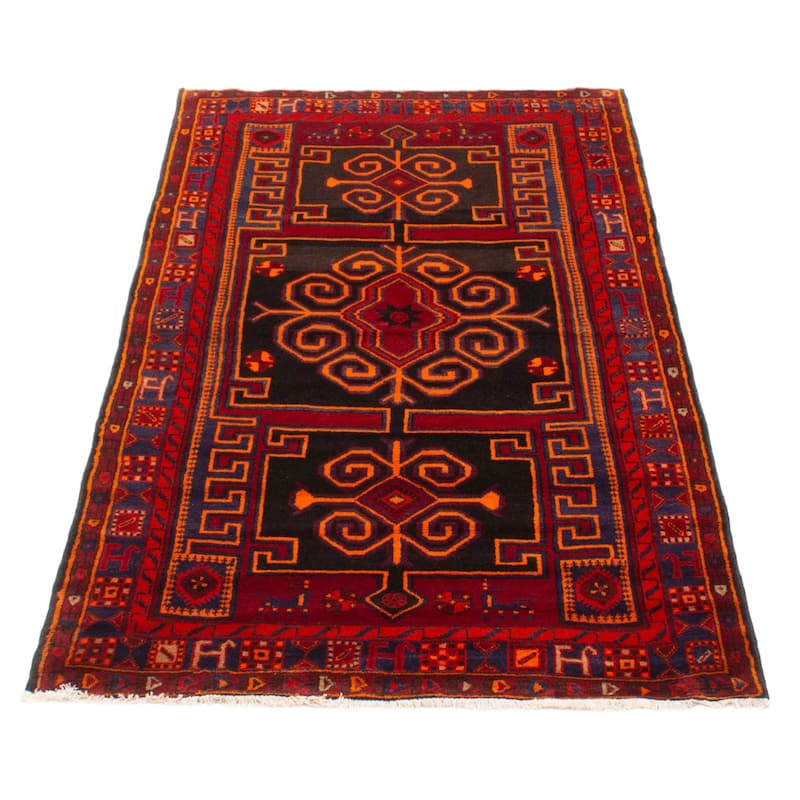 ECARPETGALLERY Hand-knotted Konya Anatolian Red Wool Rug - 4'2 x 7'3